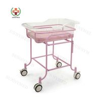 Lit de bébé mobile SY-R034 nouveau-né lit médical hôpital en métal lit de bébé utilisé