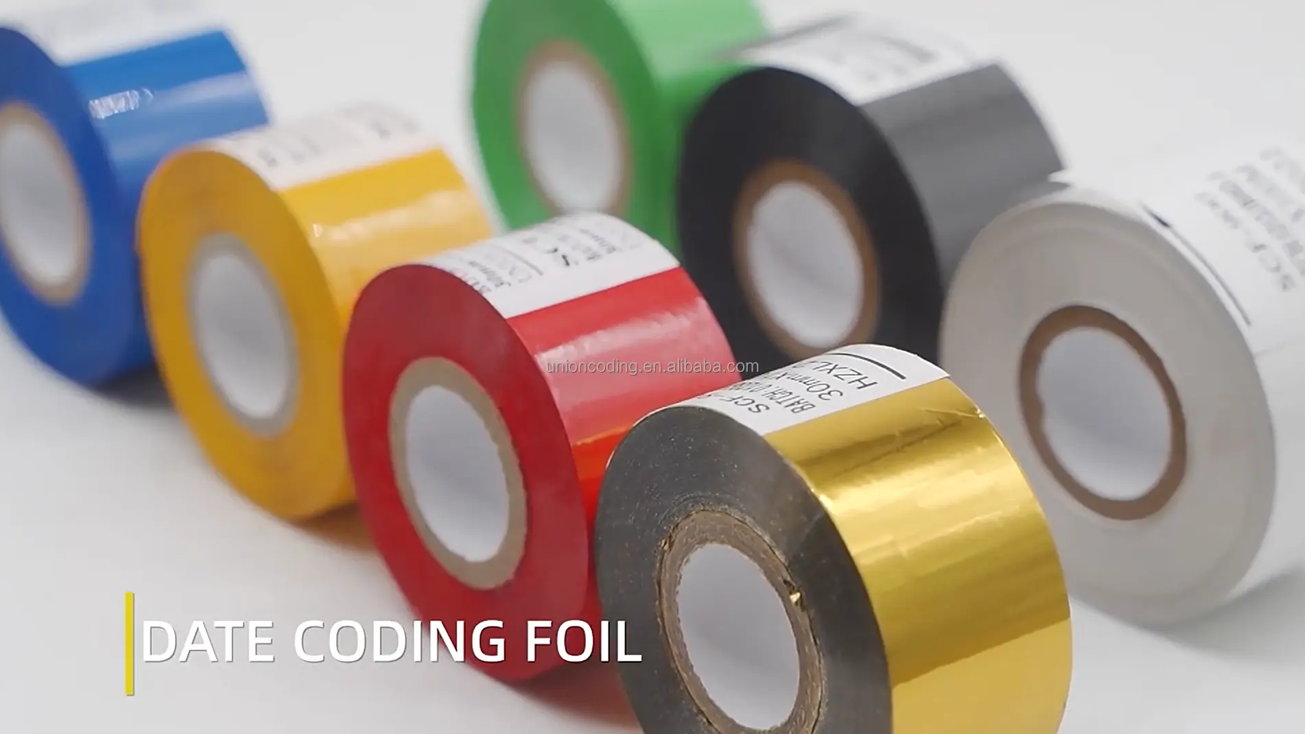 Hot mã hóa Ribbon SCF900 hot mã hóa lá băng cho đa màu sắc trên hàng loạt mã hóa Máy 25 mét 35 mét dập lá