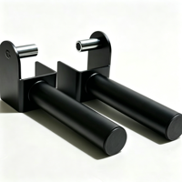 Support de plaques de poids en acier robuste pour rack de squat, avec picots de rangement antidérapants, confortable pour l'utilisation en salle de sport