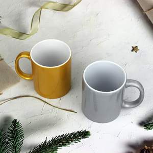 Impression Pioneer Gold Plated Ceramic Mug With Handle For <b>Presents</b> Business Gifts - Product Image 3