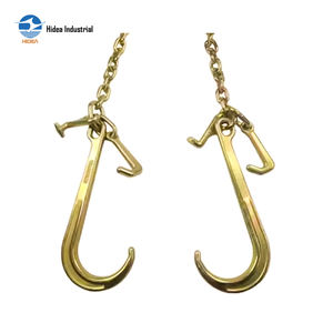 HIDEA <span class=keywords><strong>Crochet</strong></span> en J en acier super allié forgé à froid, trempé, électrogalvanisé, facteur de sécurité <span class=keywords><strong>4</strong></span>:1 avec trou elliptique - Product Image 4