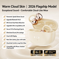 Nouveaux écouteurs à conduction osseuse sans fil S8 PRO 2026, à clip d'oreille, compatibles Bluetooth 6.0, pour le sport, non intra-auriculaires, ouverts, étanches et anti-bruit