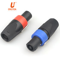Connecteur mâle Speakon 4 pôles XIR NL4FX couleur vive pour adaptateur audio et vidéo, prise femelle Neutrik