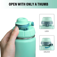 Ensemble de bouteilles d'eau isothermes personnalisées de 32 oz et 40 oz avec logo, couleur par sublimation, pour le sport et les activités de plein air, avec bouchon à bec verseur