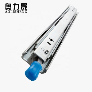 AOLISHENG 3 veces carril de extensión completa de rodamiento de bolas telescópica industriales pesadas cajón ferroviario <span class=keywords><strong>con</strong></span> bloqueo - Product Image 5