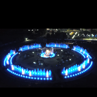 Fontaines d'eau musicales décoratives à commande numérique, alimentées par l'énergie solaire, pour l'extérieur et le jardin, fournies directement par l'usine du Kazakhstan