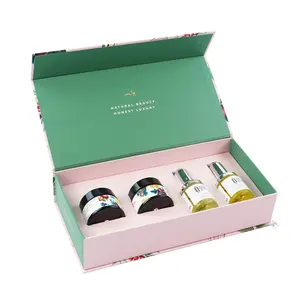Flacon en verre pour soins <span class=keywords><strong>de</strong></span> la peau à l'huile essentielle, sublimation <span class=keywords><strong>de</strong></span> luxe, emballage écologique, cosmétiques, crème, flacons en verre avec boîte cadeau - Product Image 1