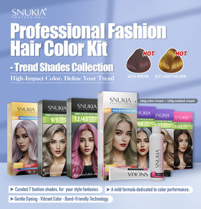 Juego de Tinte para el Cabello de Salón SNUKIA a Precio de Fábrica, Crema de Coloración Permanente para el Cabello y Crema Oxidante, Color Vibrante Profesional de Larga Duración - Product Image 2