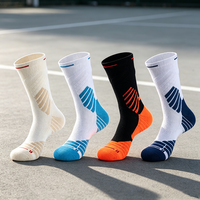 Chaussettes de sport en tricot éponge pour l'automne, respirantes, à séchage rapide, antidérapantes, avec logo personnalisé