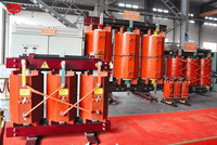 Transformador de resina fundida de 10kv y 11kv personalizado, fuente de alimentación trifásica de 1000KVA, transformador de tipo seco