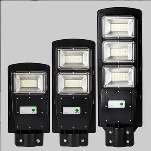 Control remoto Ip65 al aire libre impermeable ABS todo en uno 150w luz de calle solar led al aire libre