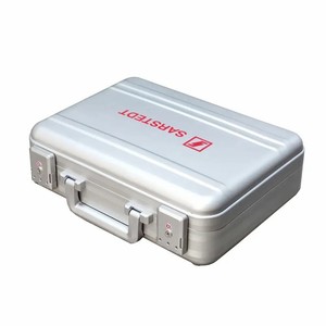 Maletín de aluminio plateado con cerradura, maletín de aluminio Estuche rígido de metal con espuma para artículos especiales con espuma personalizada - Product Image 2
