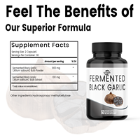 Extrait d'ail noir fermenté HACCP OEM ODM, 60 capsules végétales, soutien immunitaire et antioxydant, complément alimentaire