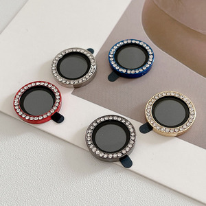 Vetro di vetro temperato diamante di lusso per obiettivo per <span class=keywords><strong>iPhone</strong></span> 11 12 <span class=keywords><strong>13</strong></span> 14 15 <span class=keywords><strong>Pro</strong></span> Max vetro di <span class=keywords><strong>protezione</strong></span> per obiettivo posteriore - Product Image 2