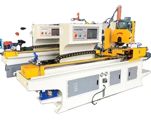 Steel iron pipe and metal solid bar cutting automatic circular saw machine