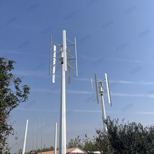 Sistema Híbrido Eólico de Eje Vertical con Imán de Corriente Alterna de 48V, 96V, 110V, 3KW, 5KW, 10KW, 20KW, 30KW y Aerogenerador de 10KW, 20KW, 30KW - Product Image 3