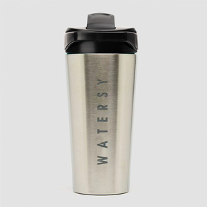 Botol <span class=keywords><strong>Shaker</strong></span> Gym Kustom Bebas BPA untuk Makanan, Botol <span class=keywords><strong>Shaker</strong></span> Protein Stainless Steel Kustom dengan Tutup - Product Image 5