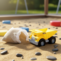 Camion benne en plastique pour enfants TOYBOLA, modèle de véhicule de construction TB-173 avec sac en filet pour le chargement de sable, idéal pour le jeu sur la plage, pour les enfants de 2 à 7 ans