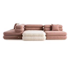 Factory Direct Sales Modern Minimalist Italian Style <strong>Modular</strong> Sectional <strong>Chaise</strong> <strong>Sofa</strong> Set with Velvet Cover for Villa Living Room - Product Image 6