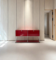 Meubles de rangement modernes pour salon et chambre à coucher, utilisables dans les appartements, en métal, assemblage modulaire, grande capacité