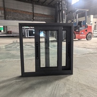 Ventanas Corredizas de Aluminio Modernas y Personalizadas con Vidrio Tintado, Persianas, Contraventanas, Resistentes al Viento, Horizontales, para Balcón