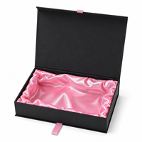 Cajas plegables personalizadas con logotipo y forro de seda para pelucas, extensiones de cabello, cajas de regalo al por mayor, fabricante de cajas para pelucas.