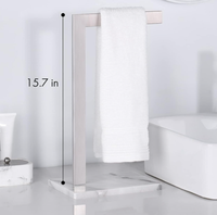 Stockage de serviette de doigt de luxe support suspendu présentoir acrylique porte-serviettes pour salle de bain et cuisine