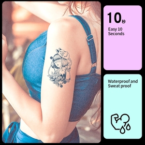 3D giapponese Geisha tatuaggio adesivo del corpo per le donne impermeabile temporaneo personalizzato Semi permanente tatuaggio - Product Image 4