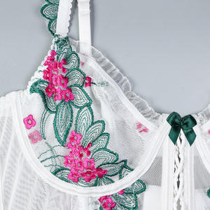 Custom Logo Nieuws Effen Kleur Femme Sexy Bh En Panty Set Korset Bralette <span class=keywords><strong>Bulk</strong></span> Goedkope Prijs Strings Vrouwen <span class=keywords><strong>Lingerie</strong></span> Prijs - Product Image 3