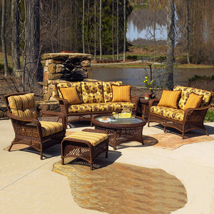 Muebles de exterior de jardín de lujo de estilo francés, <span class=keywords><strong>asientos</strong></span> de Patio y balcón, sofá, sofás, juego de salón de ratán de mimbre <span class=keywords><strong>para</strong></span> sala de estar, Villa - Product Image 3