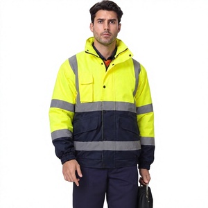 Tuta Antipioggia Leggera e Traspirante ad Alta Visibilità Riflettente, Impermeabile per Motociclisti, Abbigliamento da Lavoro di Sicurezza per Operai Ferroviari - Product Image 1