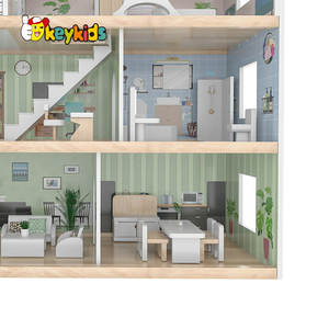 Casa <span class=keywords><strong>de</strong></span> <span class=keywords><strong>Muñecas</strong></span> <span class=keywords><strong>de</strong></span> Madera en Miniatura Personalizada <span class=keywords><strong>de</strong></span> Fábrica para Niñas <span class=keywords><strong>con</strong></span> <span class=keywords><strong>Ascensor</strong></span> W06A470 - Product Image 5