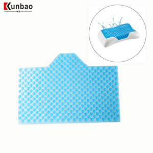 เมมโมรี่โฟมเย็นโพลียูรีเทนสีฟ้าแบบกำหนดเองสำหรับหมอนรองคอนทัวร์หมอนรองคอ - Product Image 2