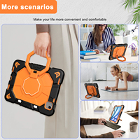 Étui pour iPad Air 11 pouces, résistant aux chocs, avec béquille, en silicone caoutchouté, housses et étuis pour tablette iPad Air 11 M4 M3 M2