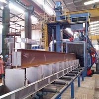 Grenailleuse électrique à poutre en H en acier structurel, nouvelle condition, processus de nettoyage abrasif sans poussière avec moteur PLC