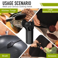TOALLWIN ustensiles de cuisine gadgets ustensiles de cuisine ménagers en silicone ensemble de cuisine en gros ensemble d'ustensiles de cuisine en silicone