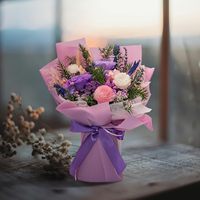 Bouquets de roses éternelles pour femmes - Livraison romantique pour anniversaire, Saint-Valentin, remise de diplôme