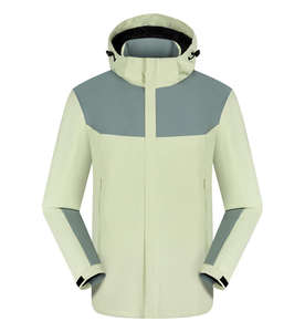 Vente en gros d'un ensemble de vestes publicitaires brodées avec logo imprimé coque dure épaisse, vêtements de travail respirants avec fermeture éclair trois défenses - Product Image 2