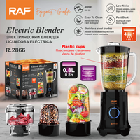 Mixeur Électrique de Table RAF 4 en 1, Blender et Centrifugeuse Haute Vitesse à Faible Bruit et Démarrage Rapide