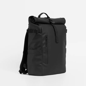 Mochila de Viaje Impermeable Personalizada con Parte Superior Enrollable, Compartimento para Portátil y Diseño de Letras - Fácil Acceso para Senderismo, Campamento y Uso Diario - Product Image 1