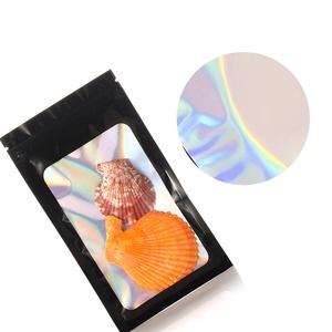 Bolsas de Mylar con Cierre, Bolsas de Plástico con Cierre Hermético, Bolsitas Negras para Teléfono, Bolsitas Holográficas con Forma de 3.5 Sachets 13*18 - Product Image 3