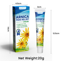 Krim Pereda Nyeri Sendi Arnica untuk Nyeri Otot dan Kenyamanan Lutut Salep Herbal Berbasis Tumbuhan untuk Kesehatan Sehari-hari OEM 20g