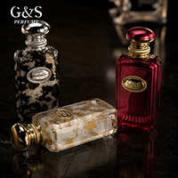 Bouteilles de parfum arabes de luxe personnalisées avec logo, vente en gros, 100 ml, cylindriques, en verre, vides, avec pulvérisateur à pompe sérigraphié