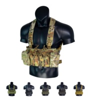Ensemble de harnais tactique D3CRX Style avec configuration pour 4 chargeurs 5.56 + SMG, porte-plaques, gilet tactique, chasse, extérieur, MU