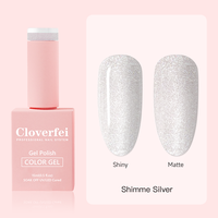 Cloverfei Gel UV à paillettes magnétiques à effet métallique hautement pigmenté 15ml