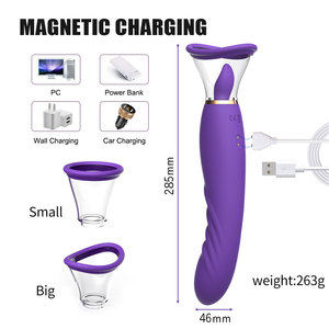 Juguete 3 en 1 para Estimulación del Clítoris, 10 Modos de Vibración y 7 Modos de Lamido de Lengua, Juguete con Bomba para el Clítoris - Product Image 3