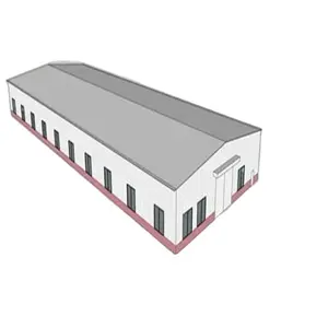 Estructura de acero prefabricada, taller estructural de almacén, estructuras prefabricadas, poste de Hangar de construcción, Granero