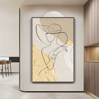 Peinture décorative pour la maison en gros, peinture de portrait pour salon, impression d'art personnalisable.