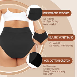 <span class=keywords><strong>Culotte</strong></span> menstruelle à 4 couches, <span class=keywords><strong>culotte</strong></span> physiologique anti-fuite, <span class=keywords><strong>absorbante</strong></span>, maillot de bain menstruel, sous-vêtements menstruels - Product Image 3