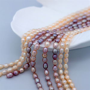 ए चावल-आकार 6-7 मिमी ताजे पानी के मोती ढीले मोती ढीले, कारखाने के थोक मूल्य, गहने बनाने के लिए क्लासिक हस्तनिर्मित मोती - Product Image 4